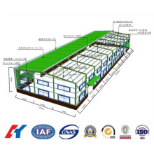 Atelier sur le cadre de structure d&#39;acier préfabriqué